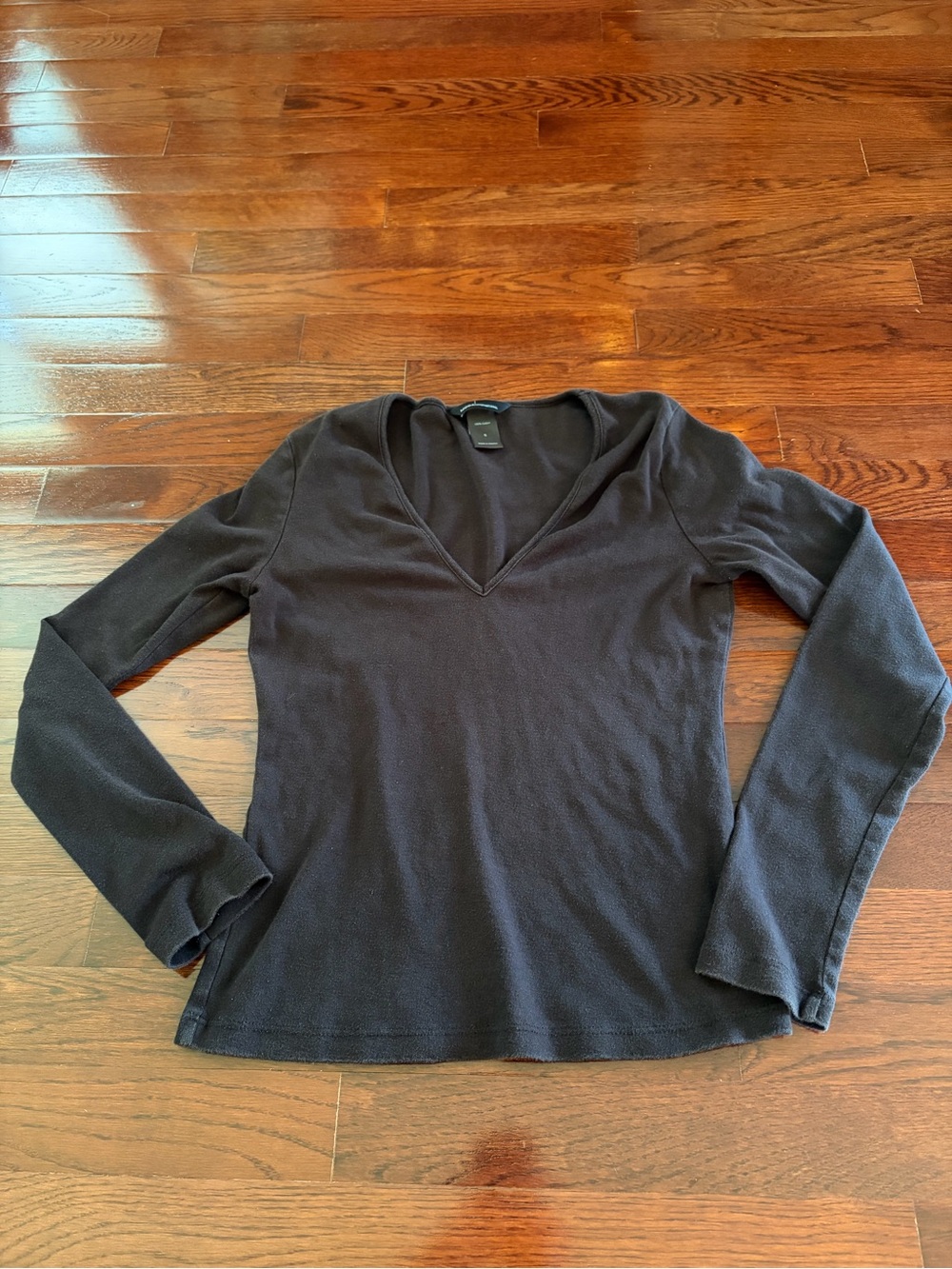 Vintage 2000 Victoria’s Secret catalog Women’s Brown Long Sleeve V Neck Top (S)